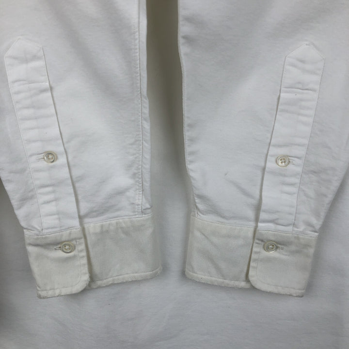 Ralph Lauren long sleeve button down shirt, men's XL size cotton white type Vintage Second Hand
