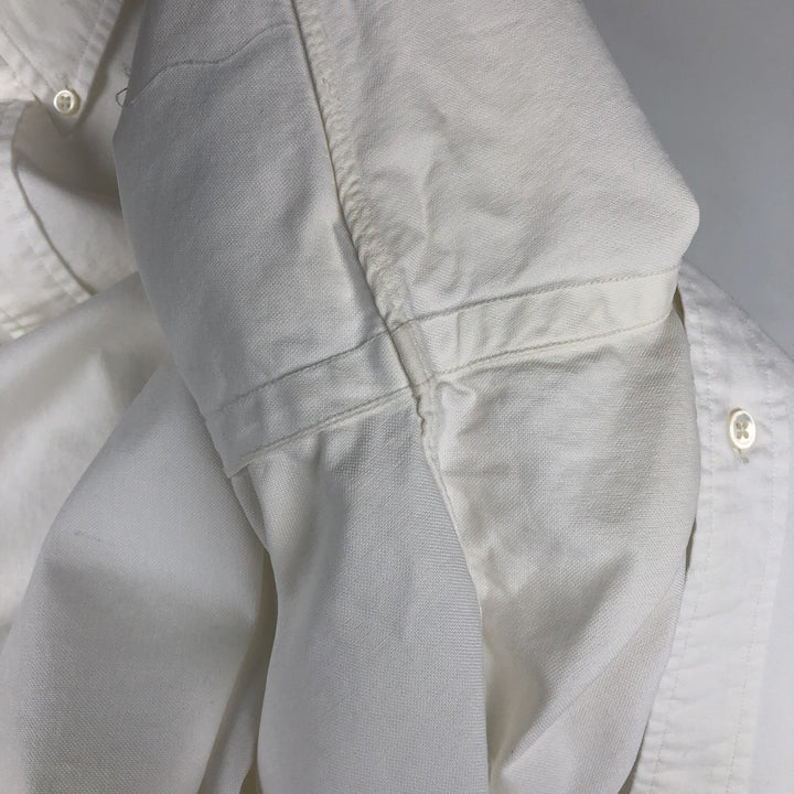 Ralph Lauren long sleeve button down shirt, men's XL size cotton white type Vintage Second Hand