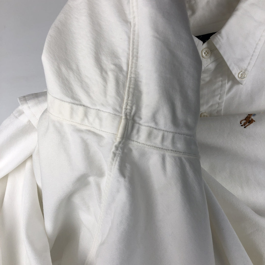 Ralph Lauren long sleeve button down shirt, men's XL size cotton white type Vintage Second Hand