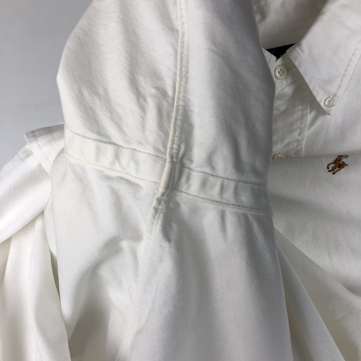 Ralph Lauren long sleeve button down shirt, men's XL size cotton white type Vintage Second Hand