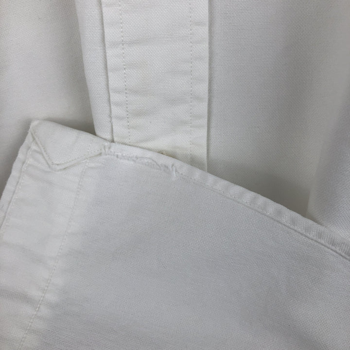 Ralph Lauren long sleeve button down shirt, men's XL size cotton white type Vintage Second Hand