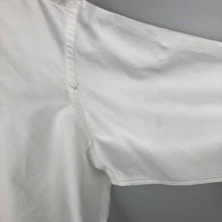 Ralph Lauren YARMOUTH long sleeve button down shirt, men's size L cotton white type Vintage Second Hand