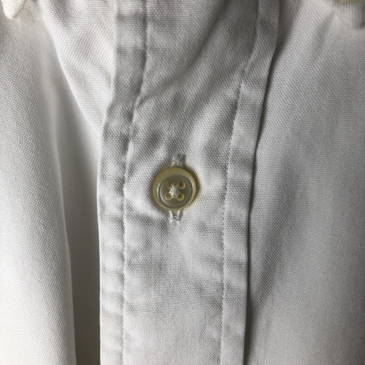 Ralph Lauren YARMOUTH long sleeve button down shirt, men's XL size cotton white type Vintage Second Hand