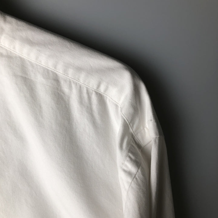 Ralph Lauren YARMOUTH long sleeve button down shirt, men's XL size cotton white type Vintage Second Hand