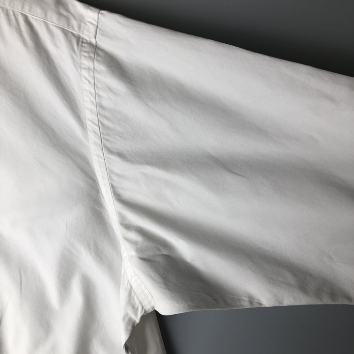 Ralph Lauren YARMOUTH long sleeve button down shirt, men's XL size cotton white type Vintage Second Hand