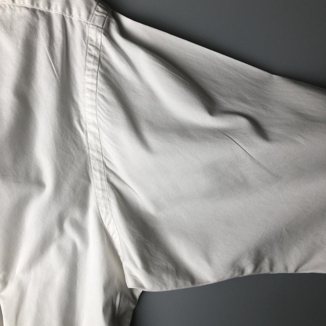 Ralph Lauren YARMOUTH long sleeve button down shirt, men's XL size cotton white type Vintage Second Hand