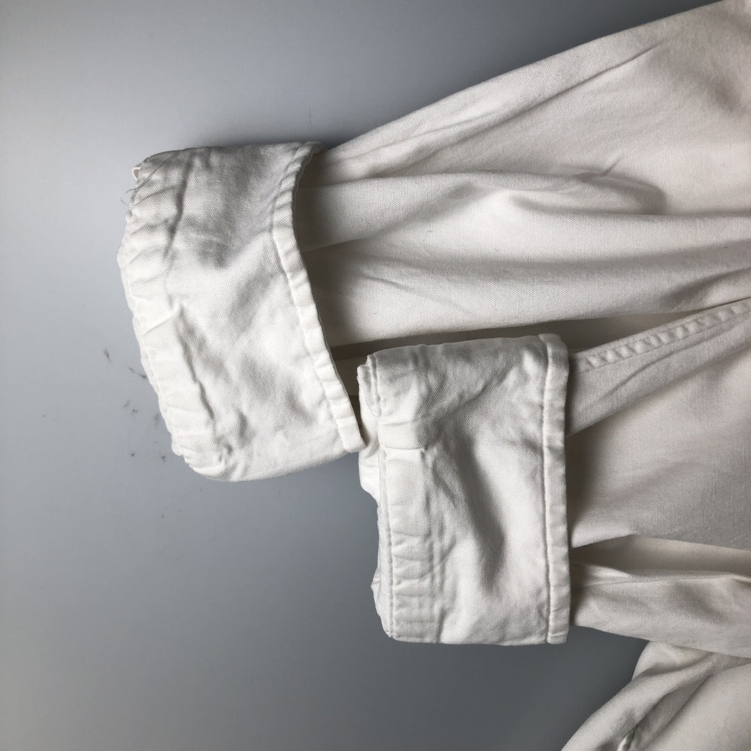 Ralph Lauren YARMOUTH long sleeve button down shirt, men's XL size cotton white type Vintage Second Hand