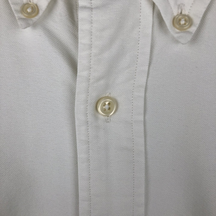 Ralph Lauren YARMOUTH long sleeve button down shirt, men's size M cotton ivory Vintage Second Hand