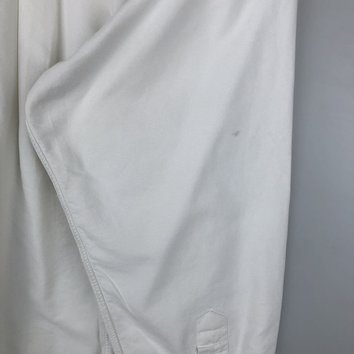 Ralph Lauren YARMOUTH long sleeve button down shirt, men's size M cotton ivory Vintage Second Hand