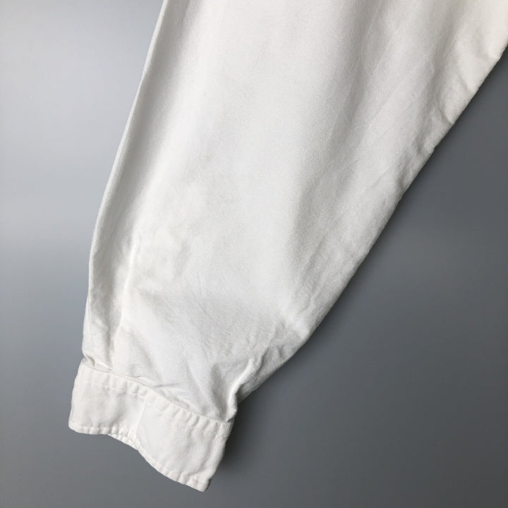 Ralph Lauren Classic Fit Long Sleeve Button Down Shirt Men's XL cotton white type Vintage Second Hand
