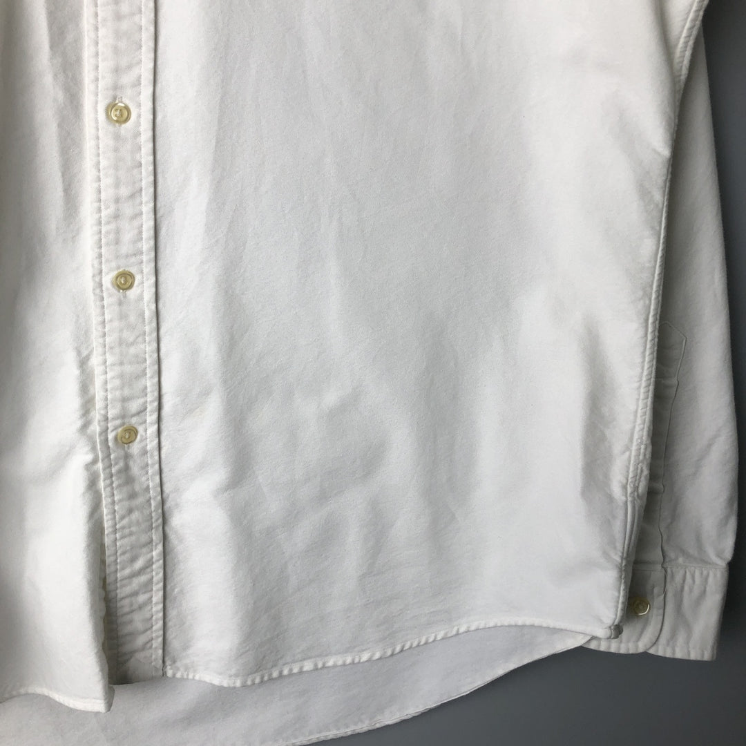 Ralph Lauren Classic Fit Long Sleeve Button Down Shirt Men's XL cotton white type Vintage Second Hand