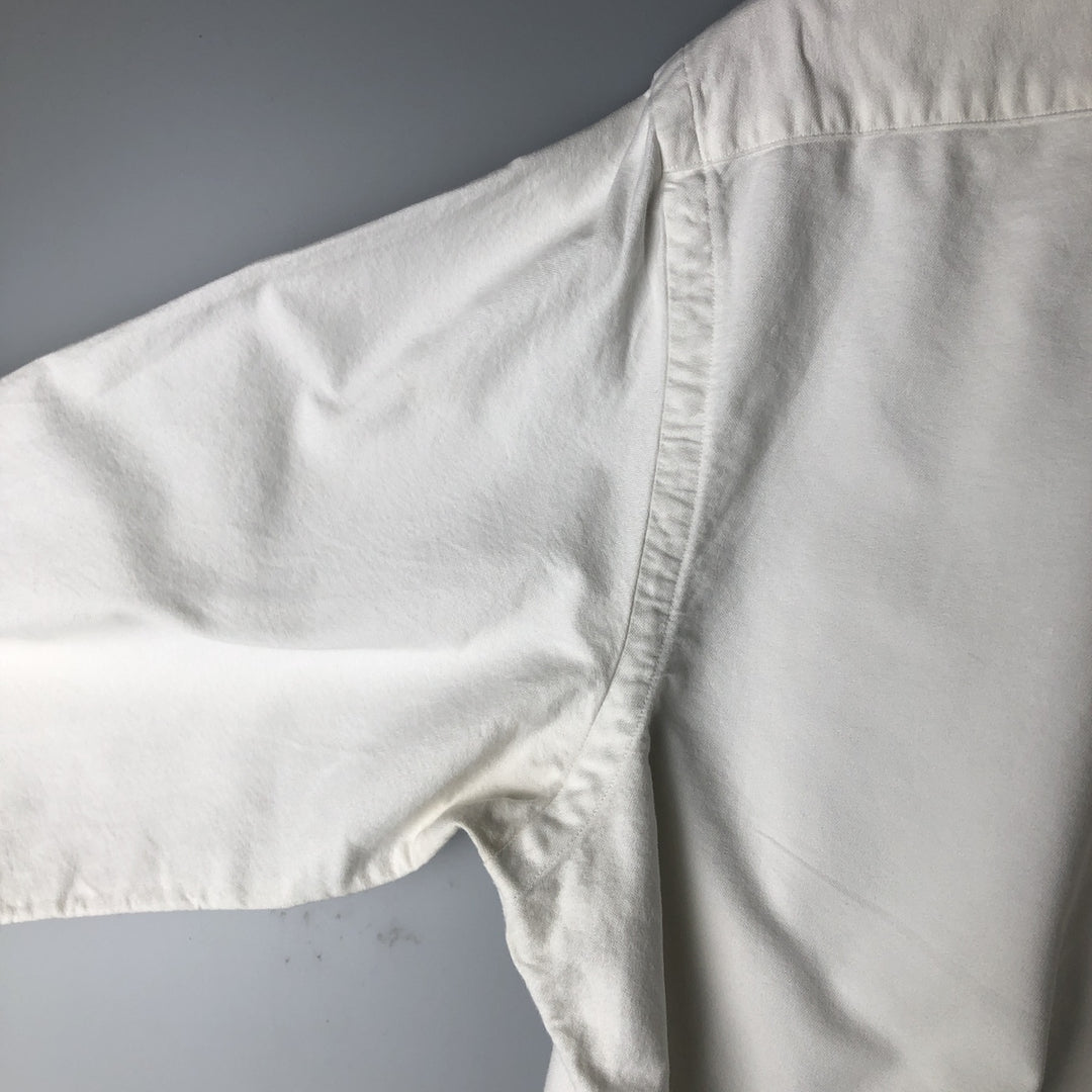 Ralph Lauren Classic Fit Long Sleeve Button Down Shirt Men's XL cotton white type Vintage Second Hand