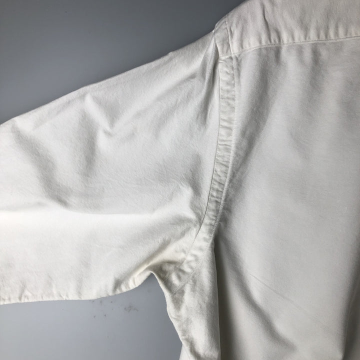 Ralph Lauren Classic Fit Long Sleeve Button Down Shirt Men's XL cotton white type Vintage Second Hand