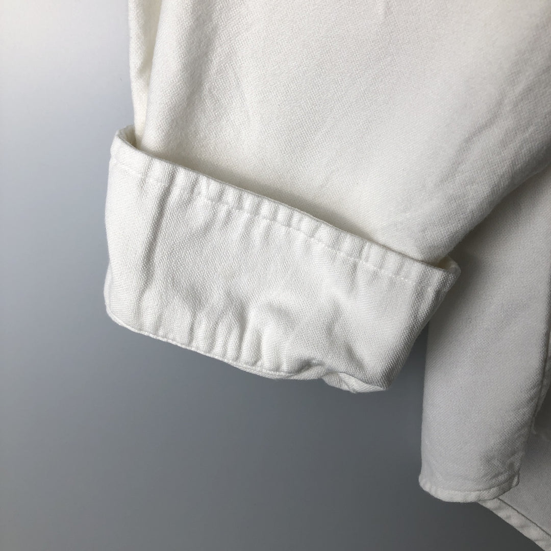 Ralph Lauren Classic Fit Long Sleeve Button Down Shirt Men's XL cotton white type Vintage Second Hand