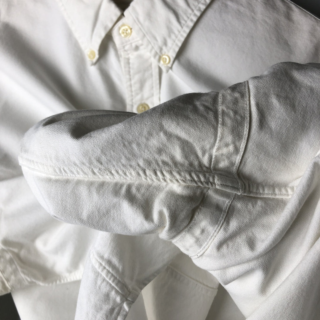 Ralph Lauren Classic Fit Long Sleeve Button Down Shirt Men's XL cotton white type Vintage Second Hand