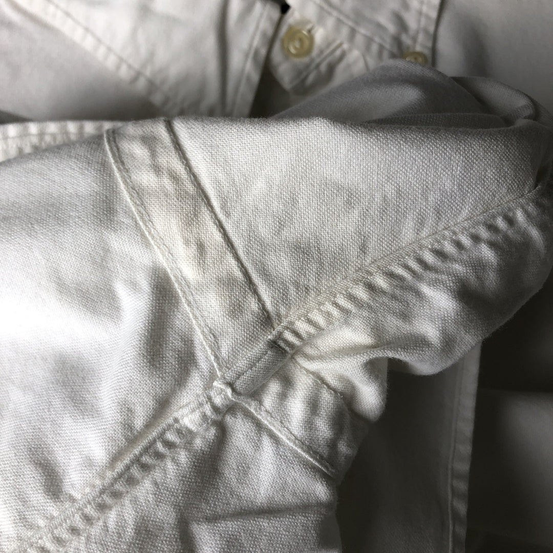 Ralph Lauren Classic Fit Long Sleeve Button Down Shirt Men's XL cotton white type Vintage Second Hand