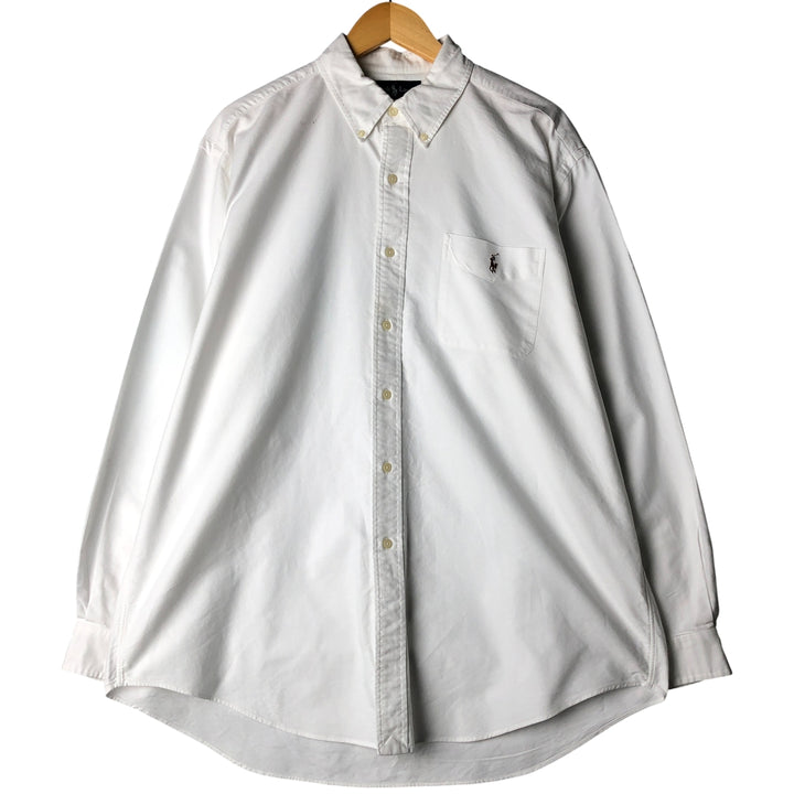 Ralph Lauren Classic Fit Long Sleeve Button Down Shirt Men's XL cotton white type Vintage Second Hand