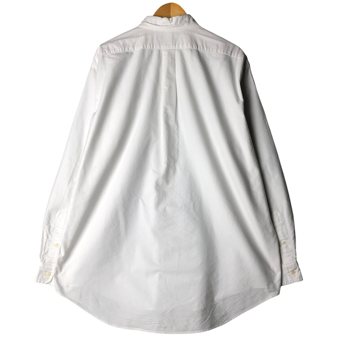 Ralph Lauren Classic Fit Long Sleeve Button Down Shirt Men's XL cotton white type Vintage Second Hand