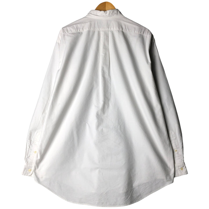 Ralph Lauren Classic Fit Long Sleeve Button Down Shirt Men's XL cotton white type Vintage Second Hand