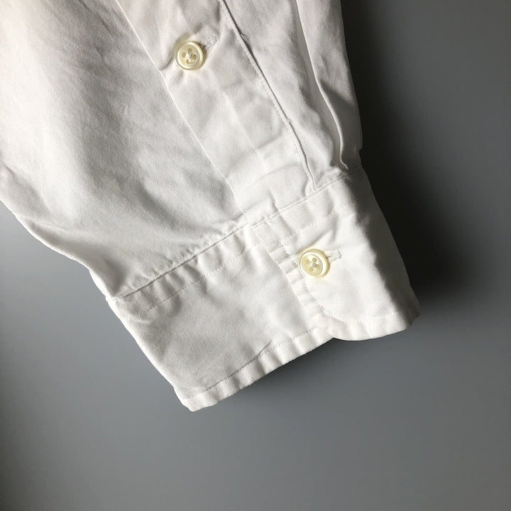 Ralph Lauren Custom Fit Long Sleeve Button Down Shirt Men's XXL cotton white type Vintage Second Hand