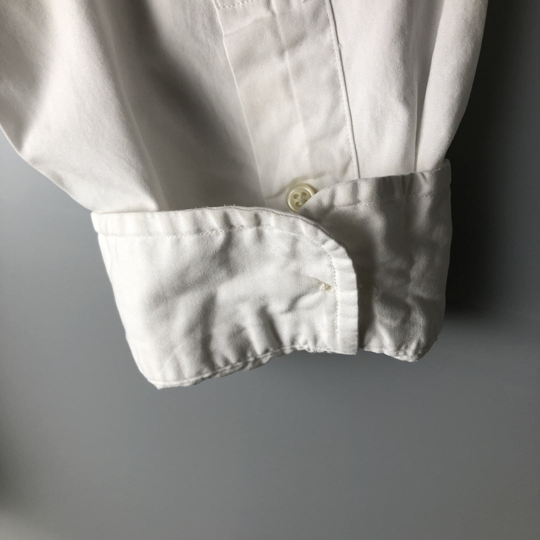 Ralph Lauren Custom Fit Long Sleeve Button Down Shirt Men's XXL cotton white type Vintage Second Hand