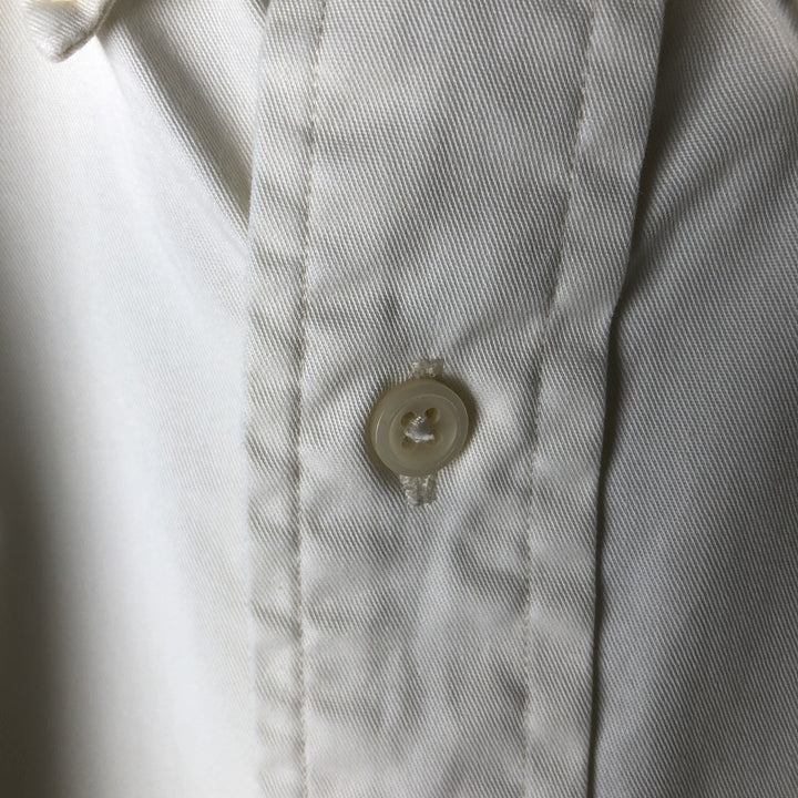 Ralph Lauren YARMOUTH long sleeve button down shirt, men's XL size cotton ivory Vintage Second Hand