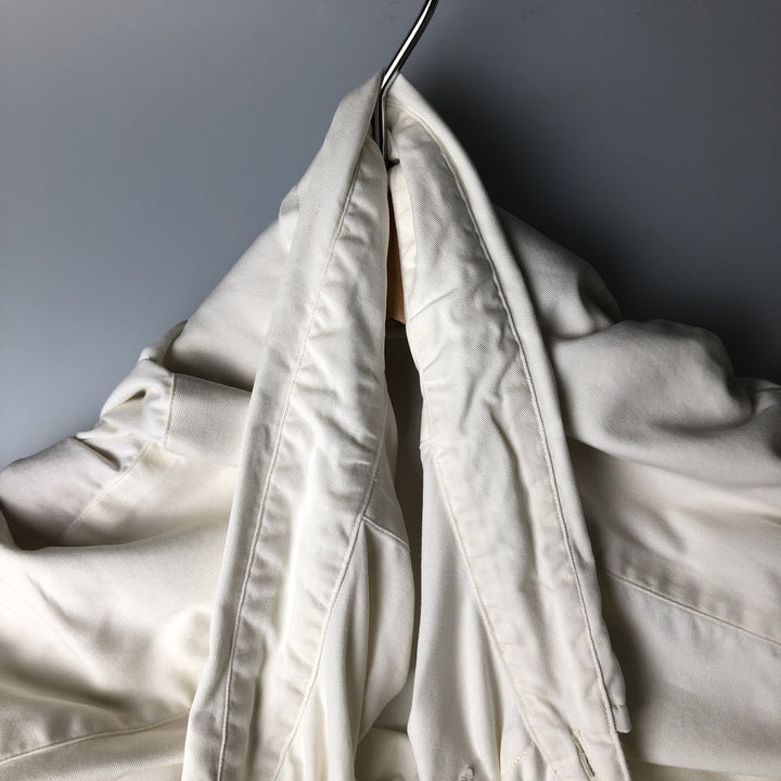 Ralph Lauren YARMOUTH long sleeve button down shirt, men's XL size cotton ivory Vintage Second Hand
