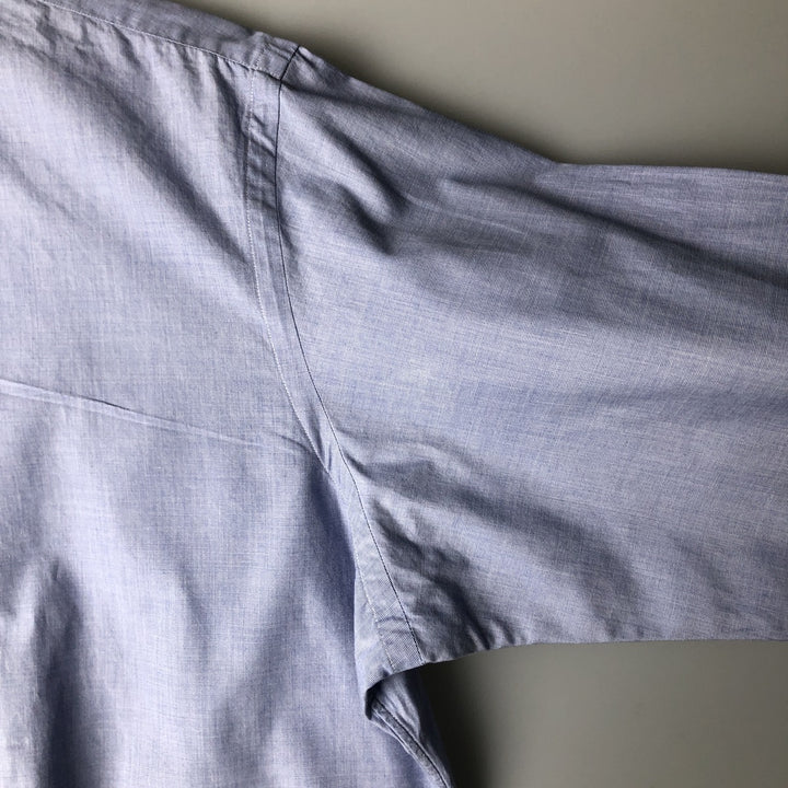 Ralph Lauren POLO by Ralph Lauren REGENT CLASSIC FIT long sleeve cotton shirt, men's size L cotton blue type Vintage Second Hand