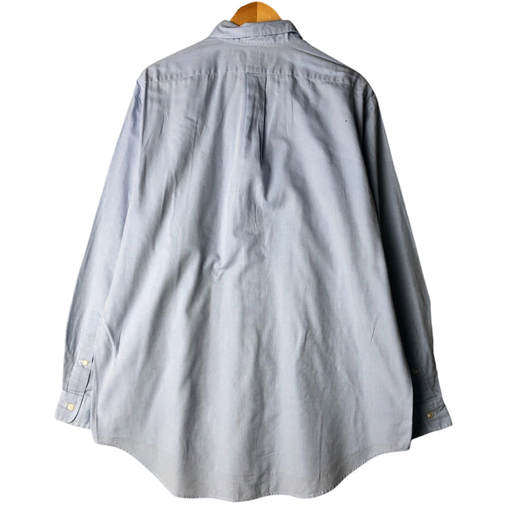 Ralph Lauren YARMOUTH long sleeve button down shirt, men's size L cotton Blue type light blue Vintage Second Hand