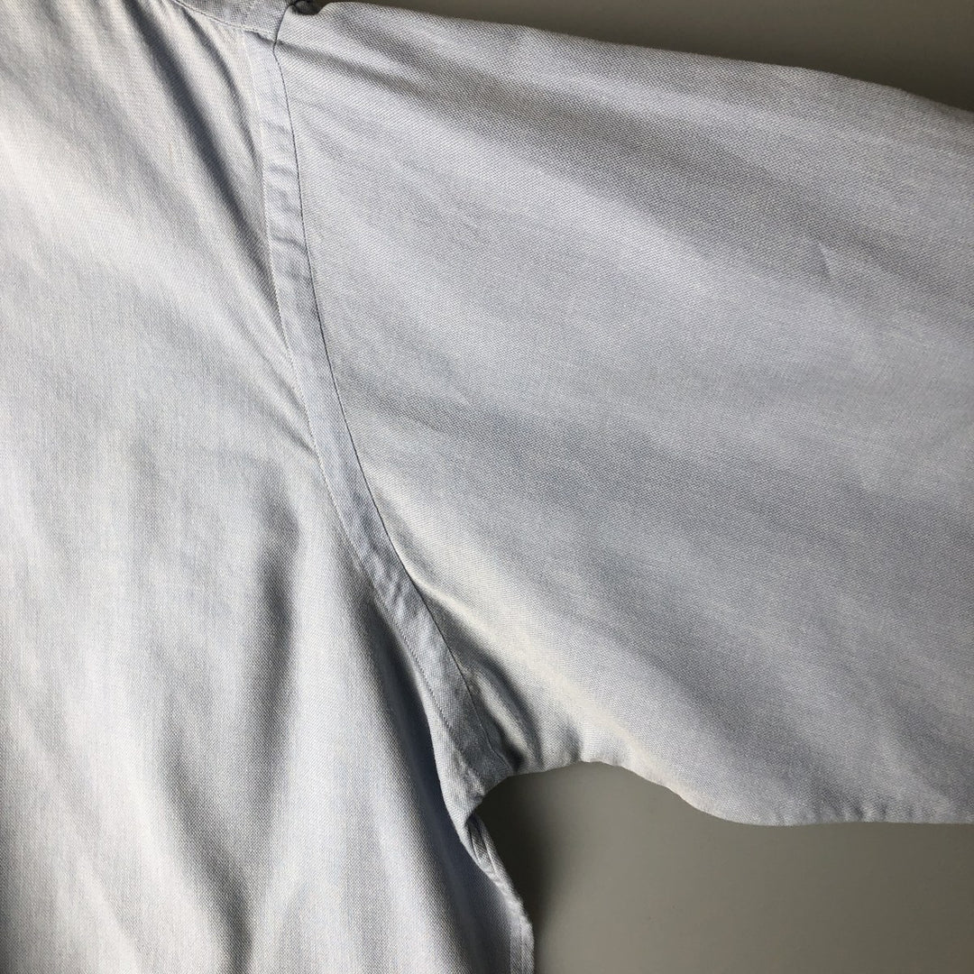 Ralph Lauren YARMOUTH long sleeve button down shirt, men's size L cotton Blue type light blue Vintage Second Hand