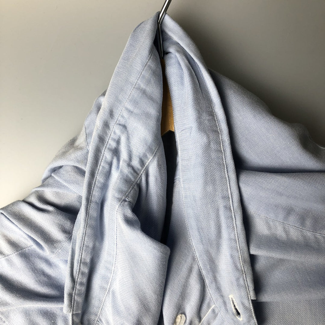 Ralph Lauren YARMOUTH long sleeve button down shirt, men's size L cotton Blue type light blue Vintage Second Hand