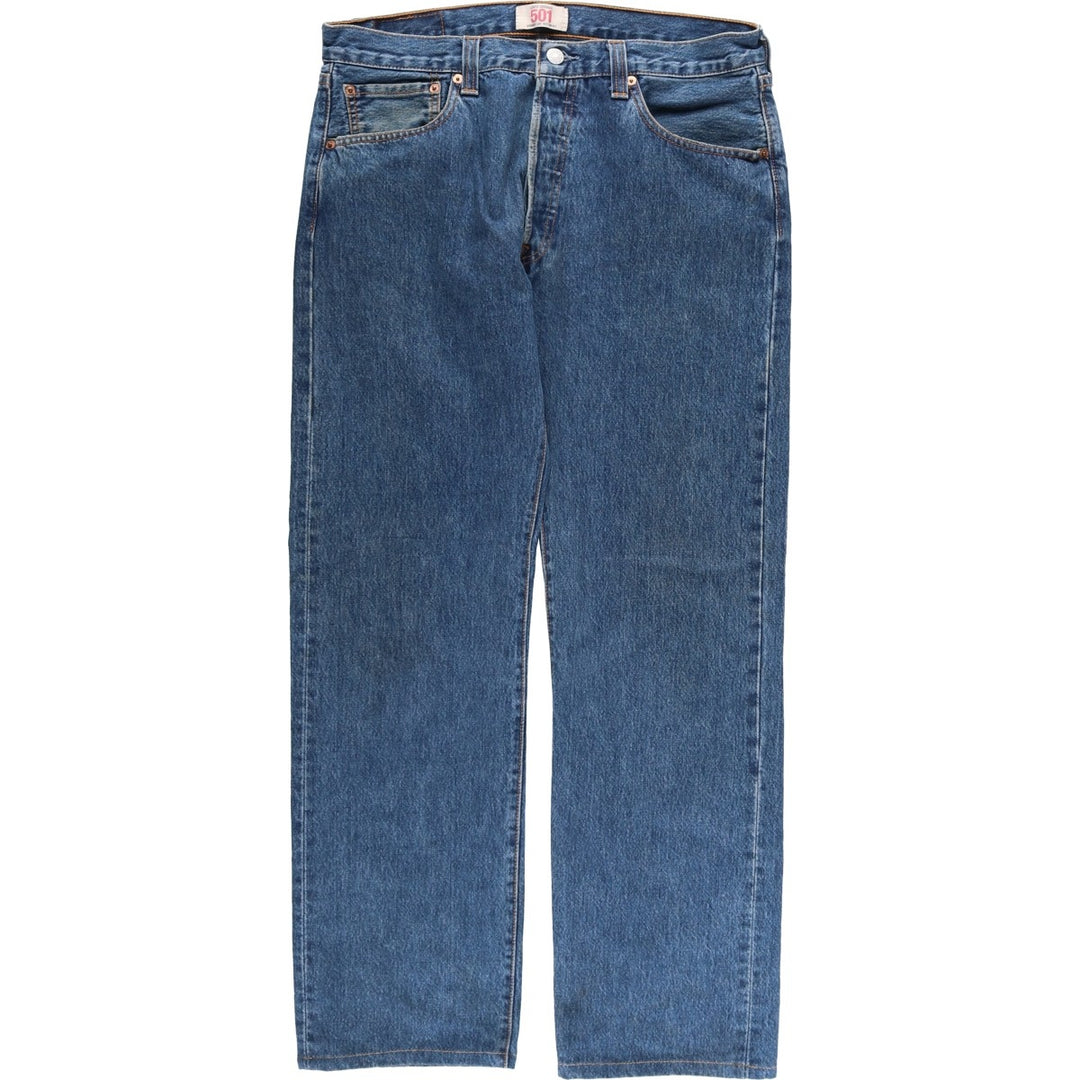 Levi's 501 Euro model straight denim pants for men, size W34 cotton blue type Vintage Second Hand