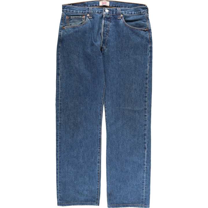 Levi's 501 Euro model straight denim pants for men, size W34 cotton blue type Vintage Second Hand