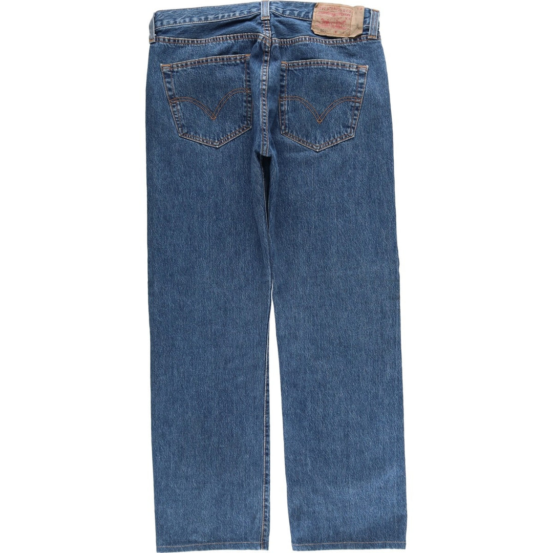 Levi's 501 Euro model straight denim pants for men, size W34 cotton blue type Vintage Second Hand