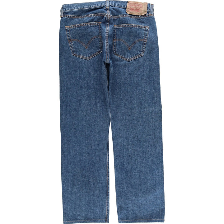 Levi's 501 Euro model straight denim pants for men, size W34 cotton blue type Vintage Second Hand