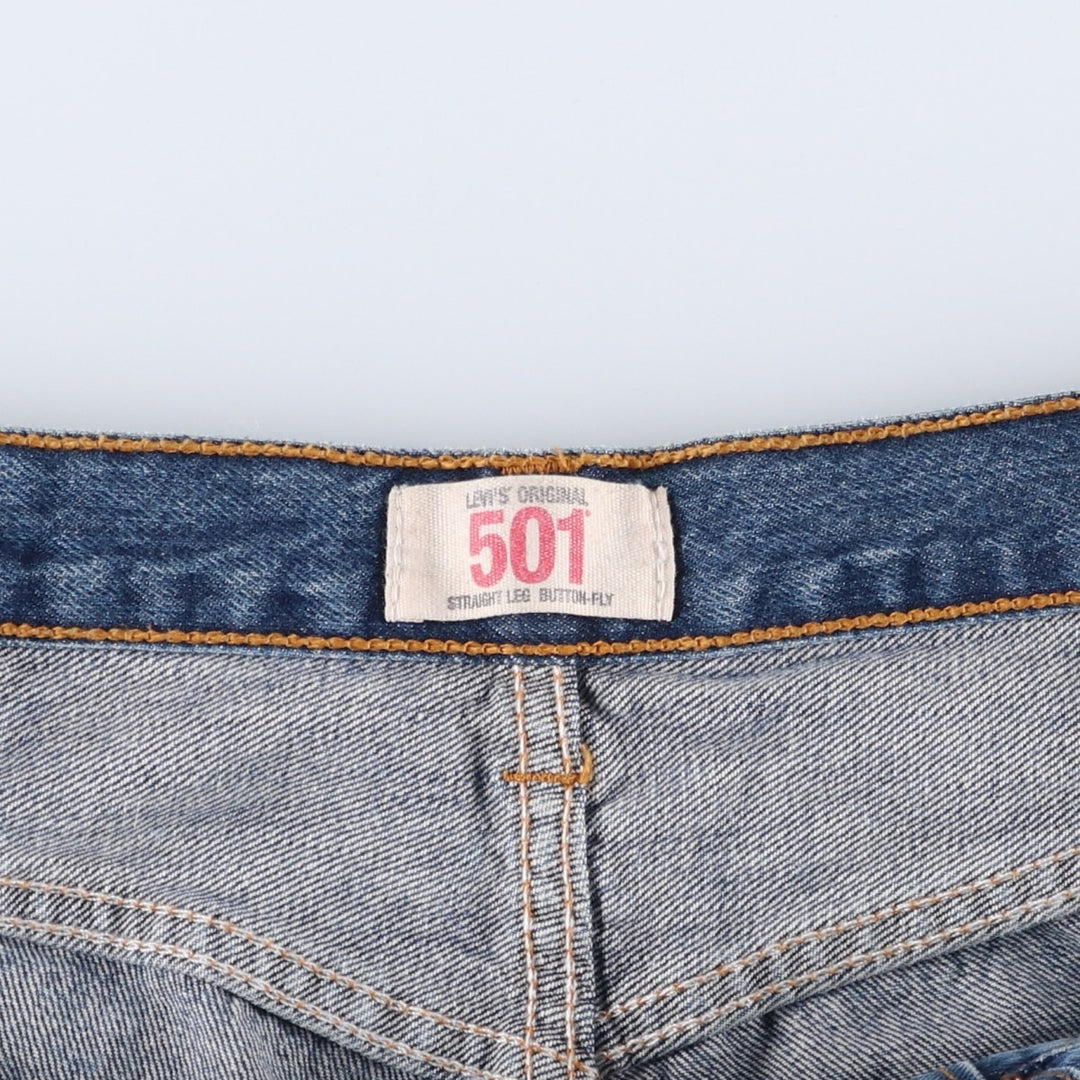 Levi's 501 Euro model straight denim pants for men, size W34 cotton blue type Vintage Second Hand