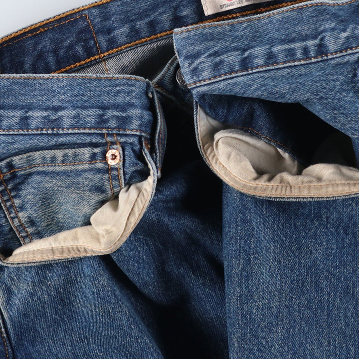 Levi's 501 Euro model straight denim pants for men, size W34 cotton blue type Vintage Second Hand