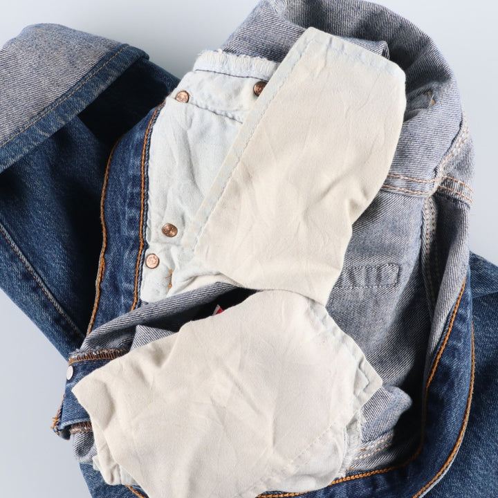 Levi's 501 Euro model straight denim pants for men, size W34 cotton blue type Vintage Second Hand