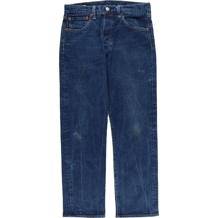 Levi's 501 straight denim pants for men, equivalent to w31 cotton blue type Vintage Second Hand