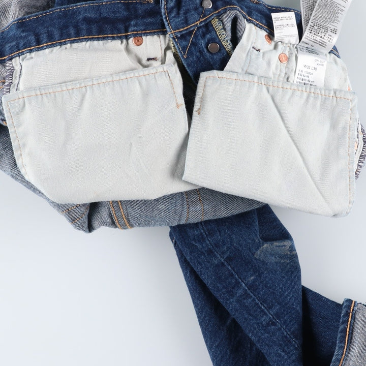 Levi's 501 straight denim pants for men, equivalent to w31 cotton blue type Vintage Second Hand