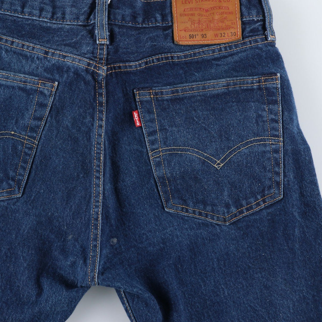 Levi's 501 straight denim pants for men, equivalent to w31 cotton blue type Vintage Second Hand