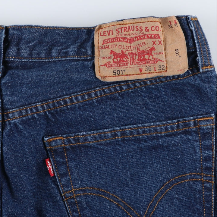 Levi's 501 Euro Model Straight Denim Pants Men's W36 cotton blue type Vintage Second Hand