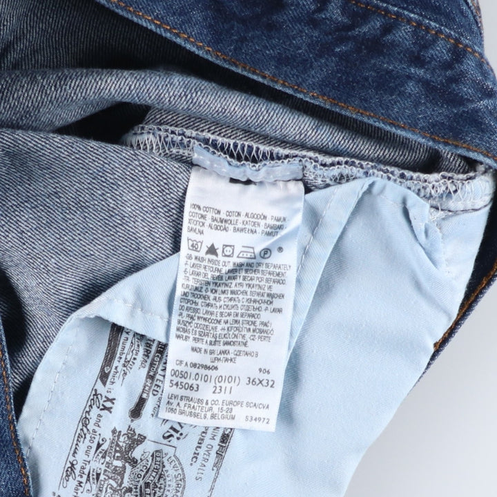 Levi's 501 Euro Model Straight Denim Pants Men's W36 cotton blue type Vintage Second Hand