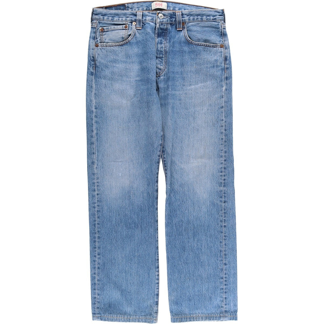 Levi's 501 Euro model straight denim pants for men, size W34 cotton blue type Vintage Second Hand
