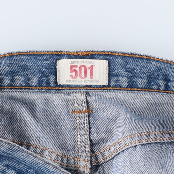 Levi's 501 Euro model straight denim pants for men, size W34 cotton blue type Vintage Second Hand