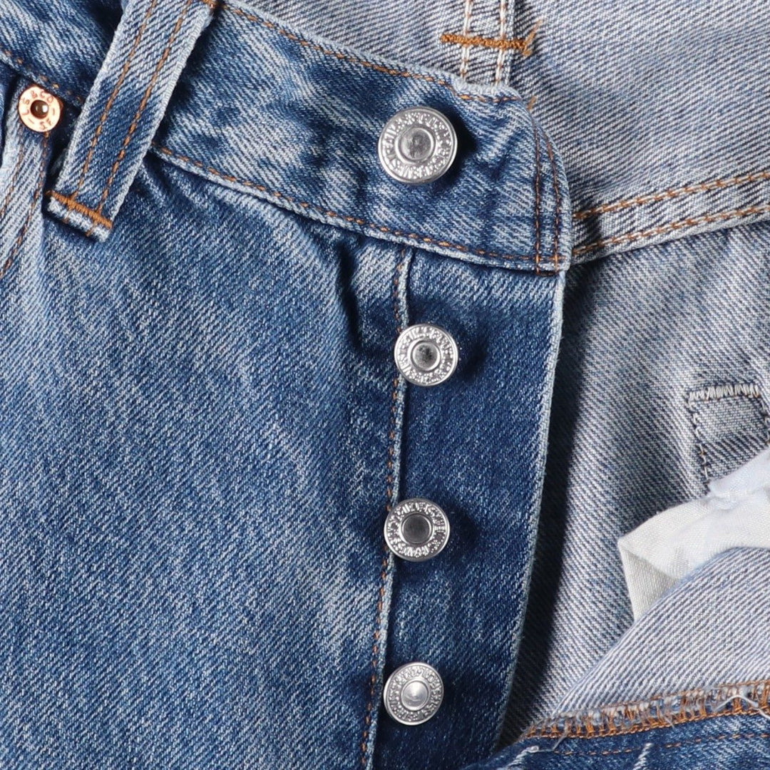 Levi's 501 Euro model straight denim pants for men, size W34 cotton blue type Vintage Second Hand