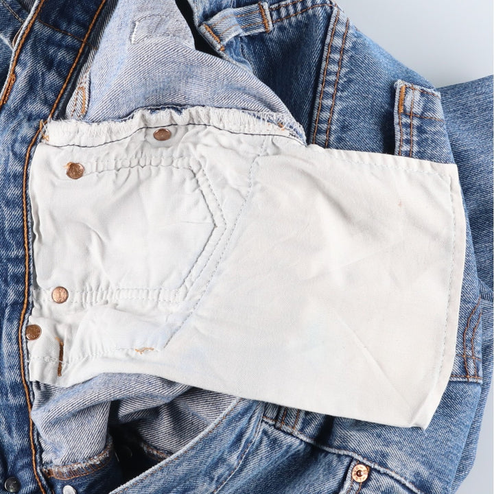 Levi's 501 Euro model straight denim pants for men, size W34 cotton blue type Vintage Second Hand