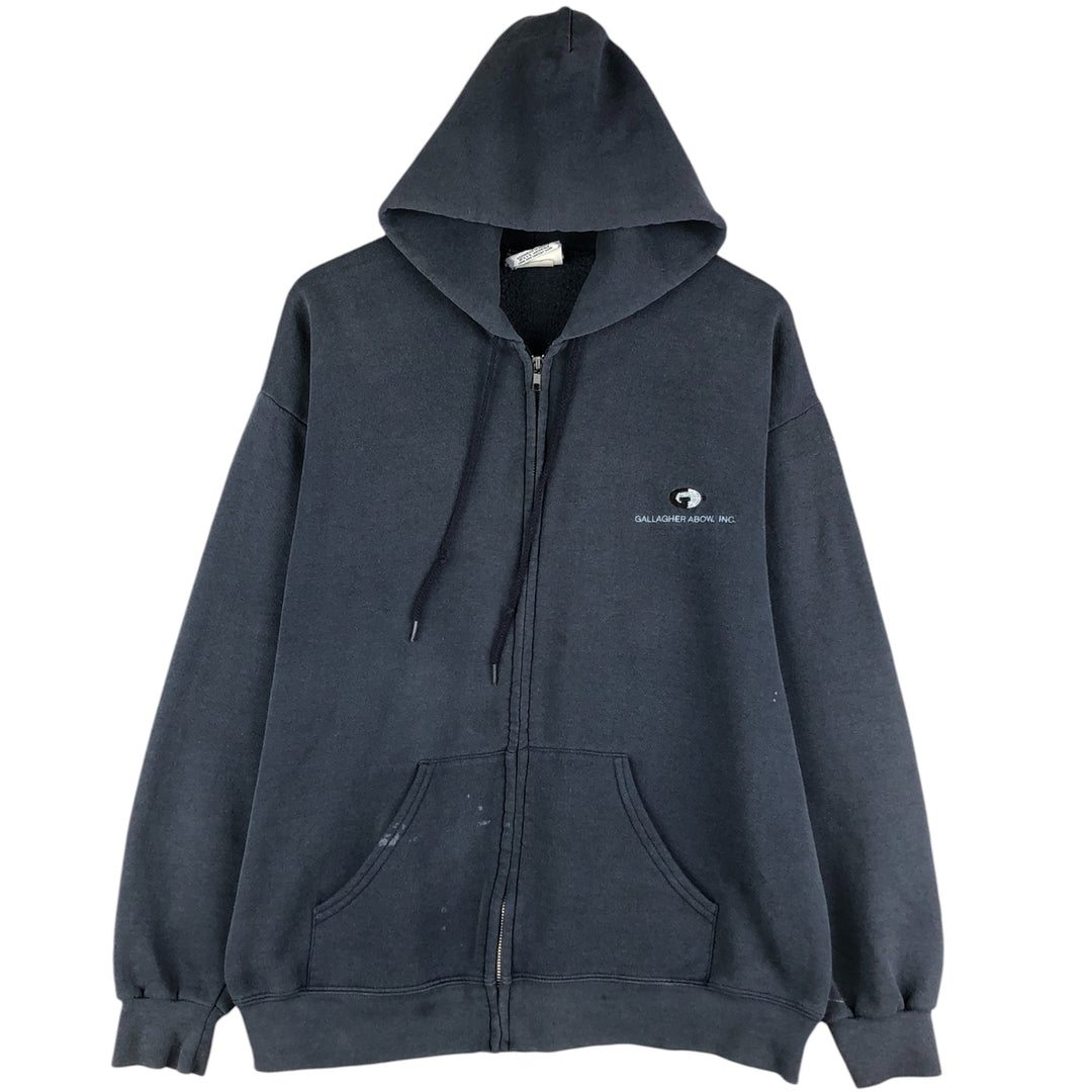 Vintage Lee Gallagher Advertising Sweatshirt Pullover Hoodie (Men's Size L) from the 1990'S to 2000s unclear navy blue type Vintage Second Hand