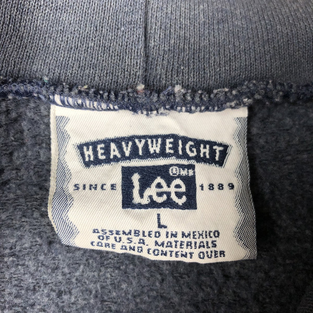 Vintage Lee Gallagher Advertising Sweatshirt Pullover Hoodie (Men's Size L) from the 1990'S to 2000s unclear navy blue type Vintage Second Hand