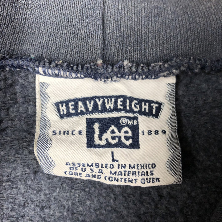 Vintage Lee Gallagher Advertising Sweatshirt Pullover Hoodie (Men's Size L) from the 1990'S to 2000s unclear navy blue type Vintage Second Hand